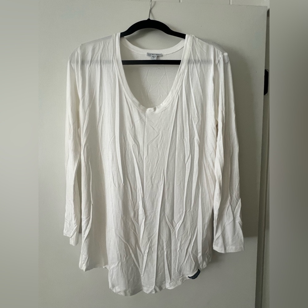 Mahiku Hawaii Elegant White Women's Top- L